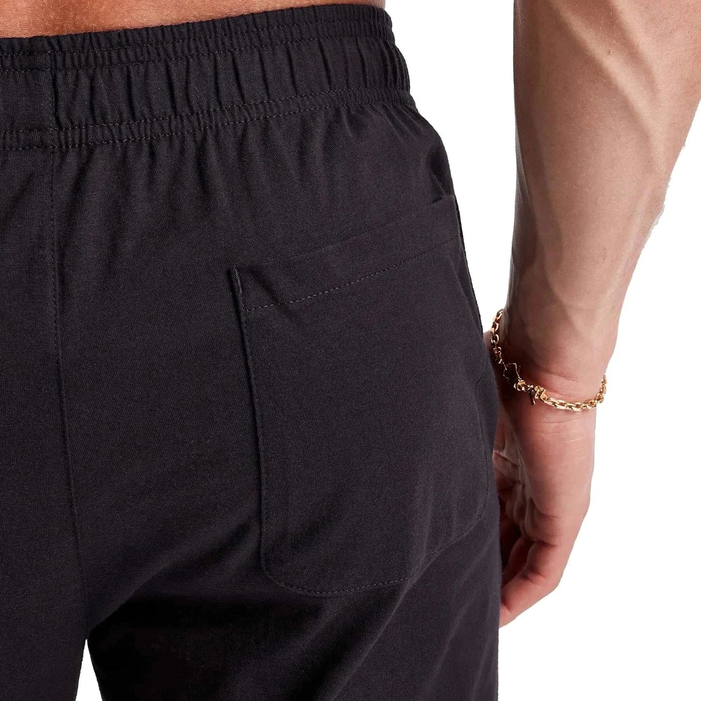 Hanes Men's Cotton Joggers with Pockets, 30" Pockets 30" Inseam - Large Black