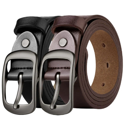 West Leathers Twin Women's Belts in Black & Coffee
