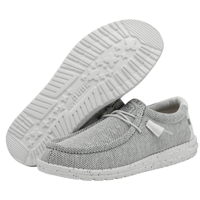 Hey Dude Wally Sox Men's Lightweight Loafers - Stone White