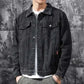 Modern Blue Casual Men's Jacket Black (Large) L