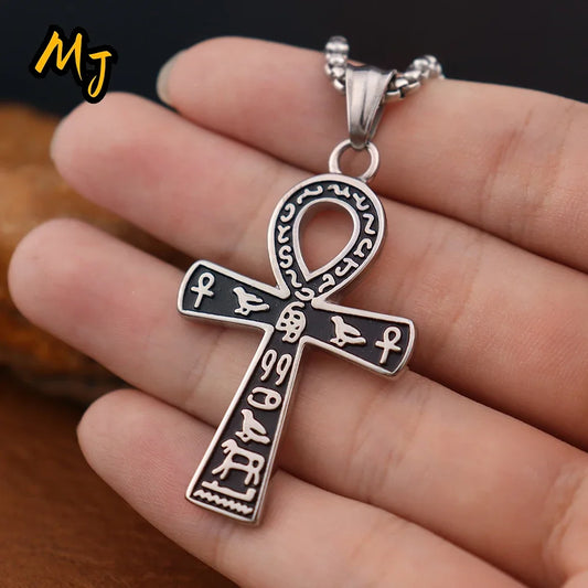 Ankh Cross Stainless Steel Necklace
