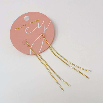 Elegant Glimmer Linear Earrings