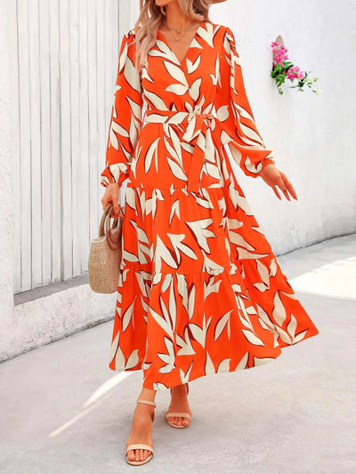 BohoChic Floral Maxi Wrap Dress