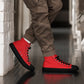 Men's High Top Canvas Shoes Black 8