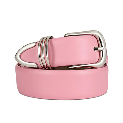 Chic Gold Buckle Leather Belt for Women