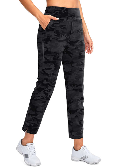 YYV High Waist Stretch Golf Pants with Pockets